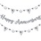 Big Dot of Happiness We Still Do - 25th Wedding Anniversary - Party Letter Banner Decoration - 36 Banner Cutouts and Happy Anniversary Banner Letters